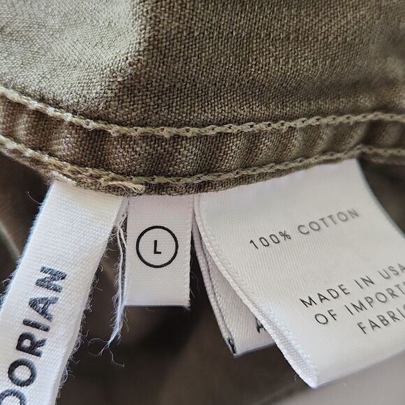 GRLFRND DORIAN Atlantic CITY Green Oversized Cropped Jacket L - Picture 10 of 11